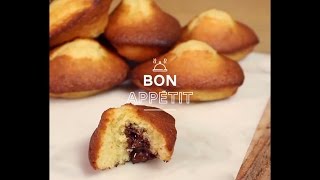 Recette  Madeleines coeur chocolat Brandt [upl. by Lindemann]