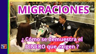 MIGRACIONES ¿ Cómo se demuestra el DINERO EXIGIDO [upl. by Ozzie]