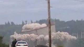 Trojan Cooling Tower Implosion [upl. by Leuas]