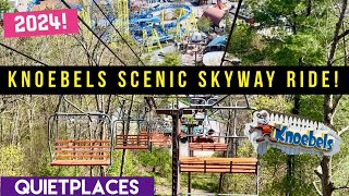 Knoebels Amusement Resort SCENIC SKYWAY Ride 2024 Elysburg Pennsylvania [upl. by Krefetz]