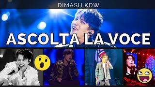 Cantando Ascolta la Voce Escucha la voz  Dimash Kudaibergen [upl. by Laing]