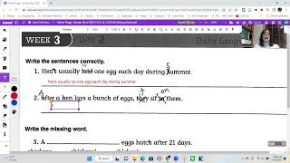 Daily Language Review Week 3 Day 2 Corrections [upl. by Emyaj]