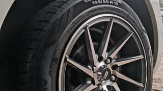 Alloy wheels swift 15inch with 19555R15 Apollo tyre [upl. by Assirialc413]