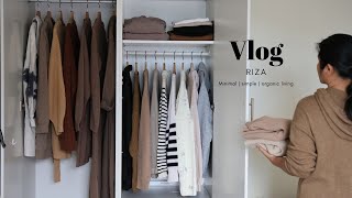 Minimalist wardrobe│organise amp declutter wardrobe for Autumn amp Winter│Minimalist living [upl. by Edda215]