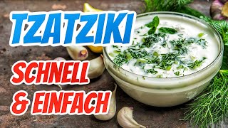 Tzatziki schnell und einfach selber machen  Dip  Grillcoach Gerrit [upl. by Namyaw]