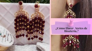 Aretes de Bisuteria Elegantes 🥰 ❤️ [upl. by Nairadas817]