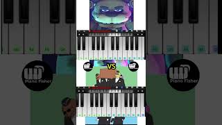 COFFIN DANCE Meme Song Vs Fnaf Pirate Song  Easy Piano Tune shorts [upl. by Ettenom876]