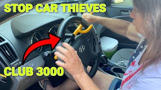 Club 3000 Steering Wheel Lock  Not Today Thief [upl. by Velleman]