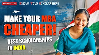 Ultimate Cheat Sheet On MBA Scholarships In India  Best Way To Reduce The Cost Of Your MBA [upl. by Giavani]