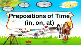 Prepositions of Time in on at  English Grammar  Teacher Beth Class TV [upl. by Nagard462]