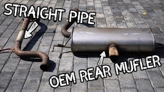 Making My Track Tool Legal For Streets Part3 Rear Muffler Install  Opel Corsa OPC [upl. by Ajam]