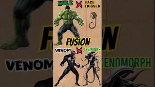 FUSION  Hulk X Face Hugger and Venom X Xenomorph remix ai fusion youtube viralvideo shorts [upl. by Assitruc335]