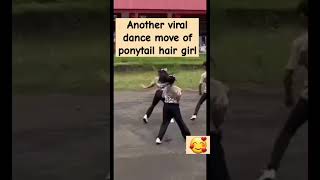 Ponytail hair girl viral dance moves [upl. by Ellehcyt]