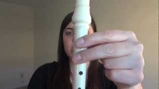 How to Play quotAquot On The Recorder [upl. by Nolat]