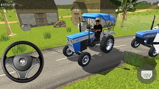 Indian tractor driving 3D game tractor wala game Android gameplay [upl. by Ardyth]