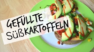 Gefüllte Süßkartoffeln  Frisch und gesund [upl. by Quintana]