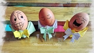 Origami Huevera de papel para Pascua Egg Cup DIY [upl. by Brodench867]