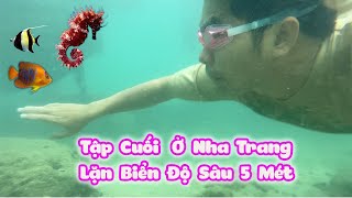 Tập Cuối  Lặn Biển Sâu 5m Để Ngắm San Hô  Trang And Vinh [upl. by Aihcila]