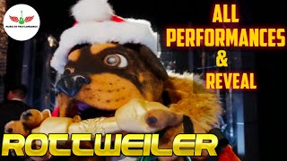 Masked Singer Rottweiler All Performances amp Reveal  Season 2 [upl. by Anirehtak]