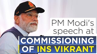 PM Modis speech at commissioning of INS Vikrant [upl. by Rome86]