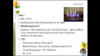 Isolation and Utilization of Quinine [upl. by Woodson]