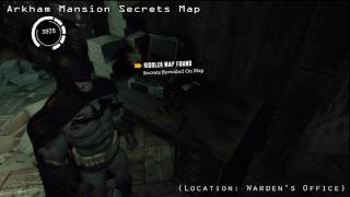 Batman Arkham Asylum  Riddlers Secrets Maps [upl. by Grimbal]