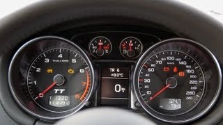 Audi TT Coupe 18 TFSI 160HP Acceleration Speedometer German Autobahn Full HD [upl. by Geoff]