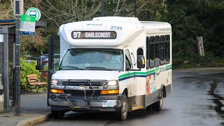 BC Transit RDN 2020 Chevrolet ARBOC SOF 27  2729 on route 97 Eaglecrest [upl. by Aicilaanna571]