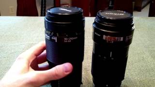 Nikkor 70210 Comparison f456 vs f4 PART I [upl. by Bing171]