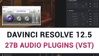 DaVinci Resolve 125  27b Audio Plugins VST [upl. by Milde]