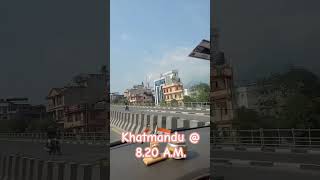 Khatmandu 820 AMnepal less traffic onroads brustling city pasupathinathtempleroad tre [upl. by Millham413]