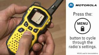 Silent Operation of Motorola Talkabout Two Way Radios [upl. by Jemima]