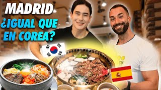 🍜 Probando COMIDA COREANA CON UN 🇰🇷 COREANO en MADRID ¿Se parece a la ORIGINAL [upl. by Allan]