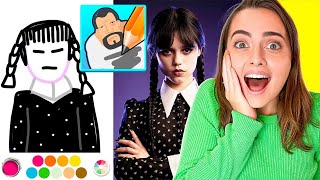 Dani HA ARRESTATO MERCOLEDÌ DELLA FAMIGLIA ADDAMS su DRAW THE CRIMINAL ☠️ [upl. by Nnoved594]