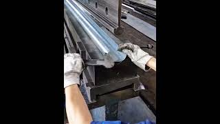 The process of bending the iron sheet into a rod Good tools and machinery make work easy [upl. by Warwick185]