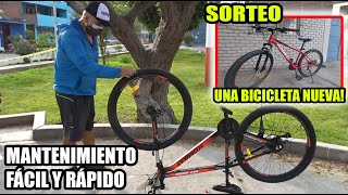 🚲 COMO DARLE MANTENIMIENTO FÁCIL Y RÁPIDO A UNA BICICLETA INCLUYE SORTEO  DILO NOMÁS [upl. by Tamah]