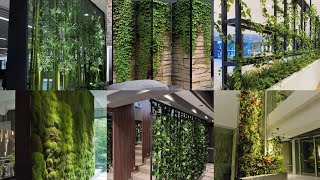 green wall design with trees 🌴 [upl. by Nonnahs140]