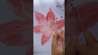 Lily flower idea✨subscribelike youtubeshorts art [upl. by Picco980]