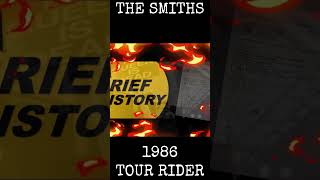 The Smiths 1986 Tour Rider 1  Band Bus Requirements [upl. by Ilarrold264]