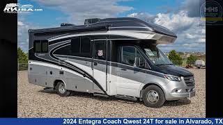 Phenomenal 2024 Entegra Coach Qwest 24T Class C RV For Sale in Alvarado TX  RVUSAcom [upl. by Adlanor]