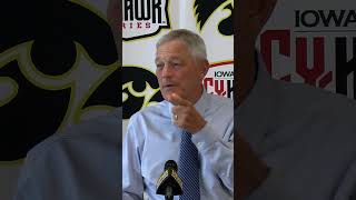 Kirk Ferentz is excited for new Iowa radio color commentator Pat Angerer [upl. by Eitteb]