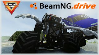 Evan Storm Monster Truck VS Monster Jam Downhill Crash Hard 20 [upl. by Marrissa]