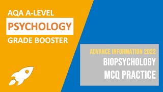 Biopsychology  AI 2022 MCQ Question Practice  AQA ALevel Psychology [upl. by Katleen]