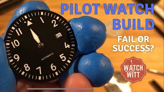 Pilot Watch Build  Phylida Case amp Dial DG2813 Automatic Movement [upl. by Malachi]