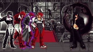 KOF MUGEN Orochi Iori BF Remake Vs Orochi Iori Yagami Team [upl. by Bael]