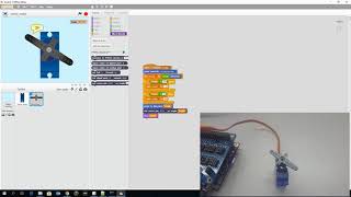 Servo motor example with Scratch [upl. by Gereron]