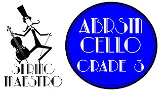 ABRSM Cello Grade 3 List A Musette BWV Anh II 126 [upl. by Sorrows]