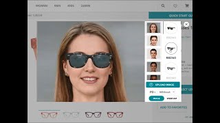 Crossborder ecommerce Online glasses 3d virtual tryon brands Web version pc device [upl. by Graf]
