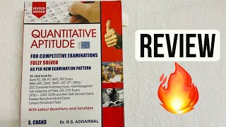 🔥🔥🔥 Review R S Aggarwal Best book for Quantitative Aptitude for Competitive Examinations in India [upl. by Warms]