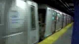 R40 Slant B train leaving 7th Avenue [upl. by Melvena]